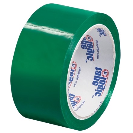Green Carton Sealing Tape, 2" x 55 yds., 2.2 Mil Thick