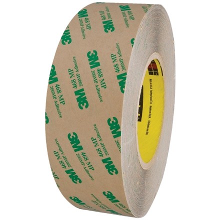 3M 468MP High Performance Adhesive Transfer Tape, 2" x 60 yds., 5 Mil Thick