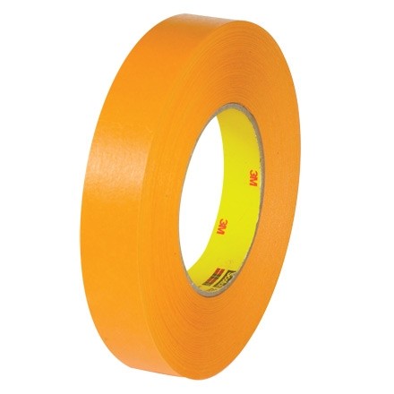 3M 2525 Orange Flatback Masking Tape, 1" x 60 yds., 9.5 Mil Thick