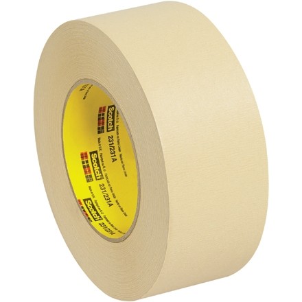 3M™ 7010312118 Paint Masking Tape 231/231A Tan 1-1/2 in x 60 yd