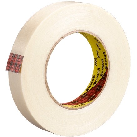 3M 898 Clear Strapping Tape, 3/4" x 60 yds., 6.6 Mil Thick