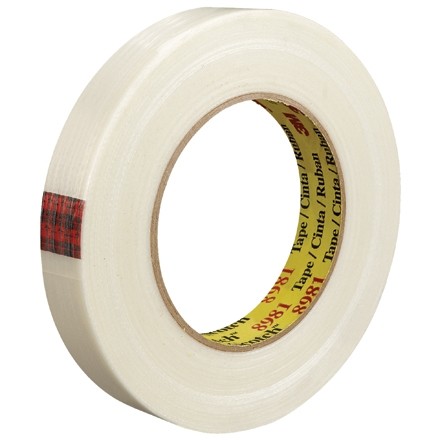 3M 8981 Clear Strapping Tape, 3/4" x 60 yds., 6.6 Mil Thick