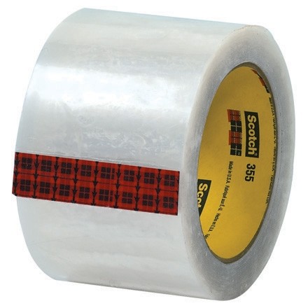3M 355 Tape, Clear, 3" x 55 yds., 3.5 Mil Thick