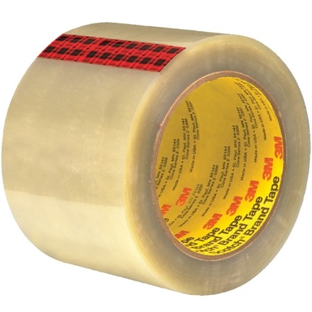 3M 351 Tape, Clear, 3" x 55 yds., 3.4 Mil Thick