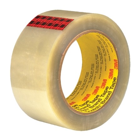 3M 351 Tape, Clear, 2" x 55 yds., 3.4 Mil Thick