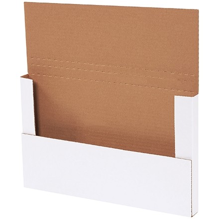 Easy-Fold Mailers, White, 14 1/8 x 8 5/8", Multi-Depth Heights of 1/2, 1"