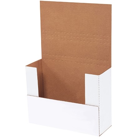 Easy-Fold Mailers, White, 11 1/8 x 8 5/8", Multi-Depth Heights of 1/2, 3, 3 1/2, 4"