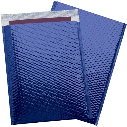 Glamour Bubble Mailers, Blue, 13 x 17 1/2"