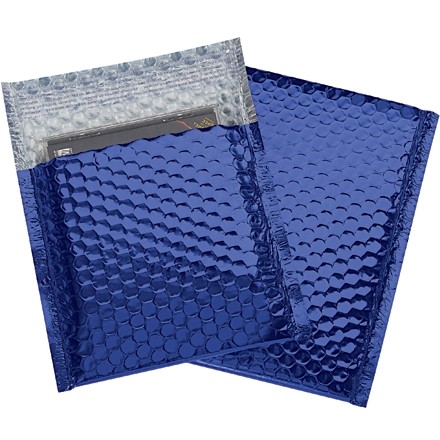 Glamour Bubble Mailers, Blue, 7 x 6 3/4"