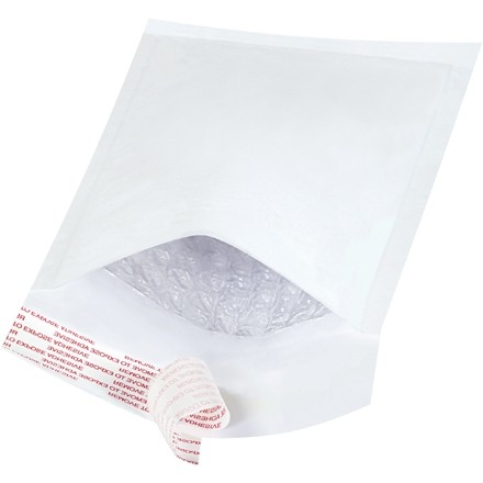 Bubble Mailers, White, #000, 4 x 8"
