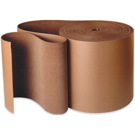 21 IN x 8 FT Single Face B-flute Corrugated Cardboard Roll for Crafts and  Wrap