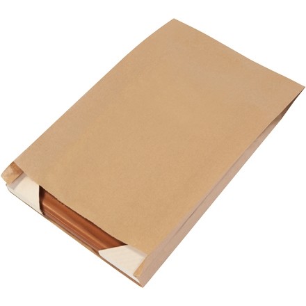 Paper Bags Brown Kraft for magazines books 18" X 12" X  3" gusseted pack of 50 