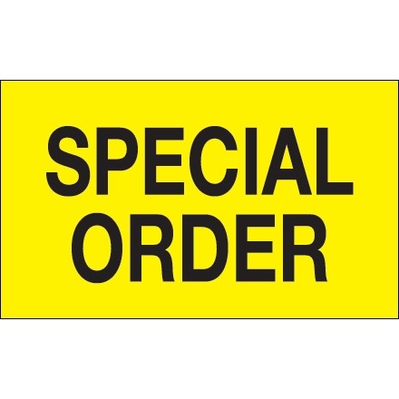 "Special Order" Production Labels, 3 x 5"