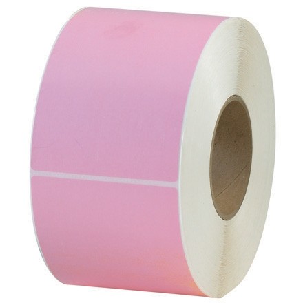 Pink Thermal Transfer Labels, 4 x 6"
