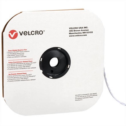 VELCRO® Hook and Loop, Dots, Loop, 5/8", White