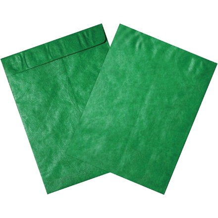 Tyvek® Envelopes, Green, 10 x 13"