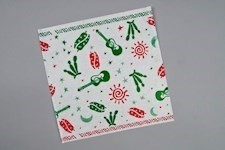 Dry Waxed Food Sheets, Mexico Theme, 12 x 12"