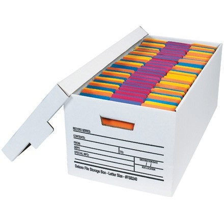 Quick File Storage Boxes, 24 x 12 x 10"