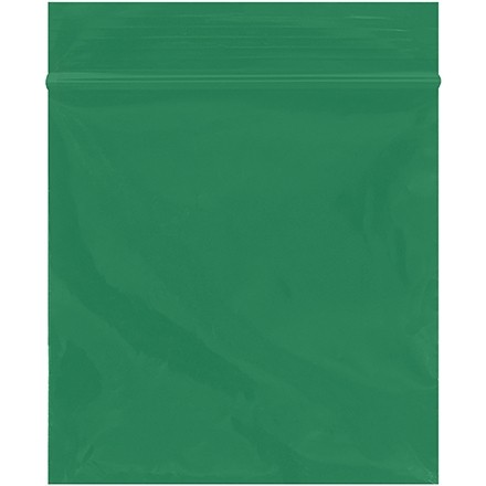 Reclosable Poly Bags, 3 x 3", 2 Mil, Green