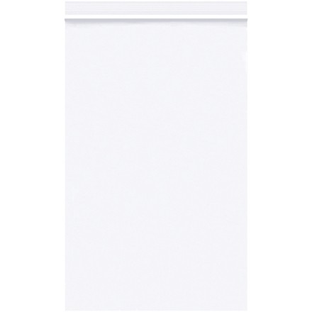 Reclosable Poly Bags, 5 x 8", 2 Mil, White