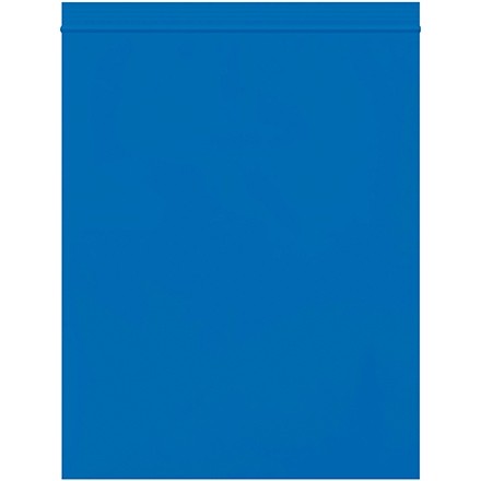 Reclosable Poly Bags, 8 x 10", 2 Mil, Blue
