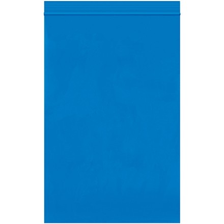 Reclosable Poly Bags, 6 x 9", 2 Mil, Blue