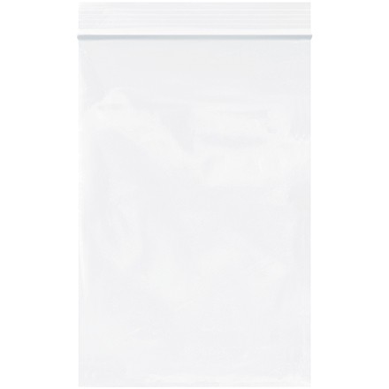 Reclosable Poly Bags, 4 x 6", 2 Mil, White