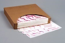 Dry Waxed Food Sheets, Delicious Wave, 12 x 12"
