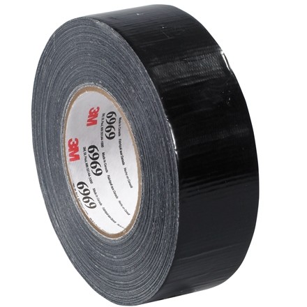 3M 6969 Black Duct Tape, 2" x 60 yds., 10.7 Mil Thick