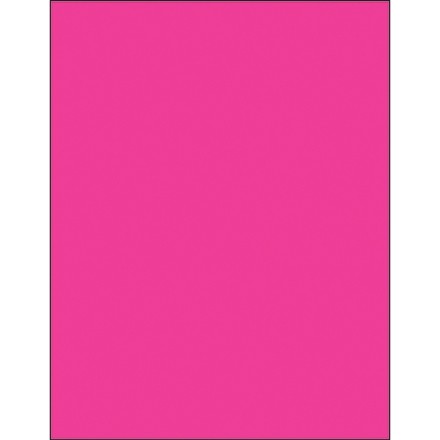Fluorescent Pink Laser Labels, 8 1/2 x 11"
