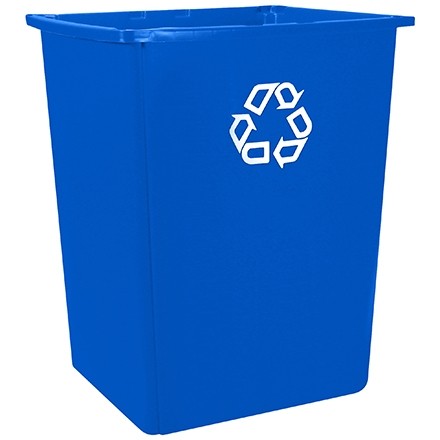 Rubbermaid® Glutton® Recycling Container - 56 Gallon, Blue