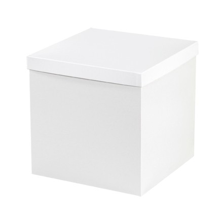Chipboard Gift Boxes, Bottom, Deluxe, White, 12 x 12 x 12"