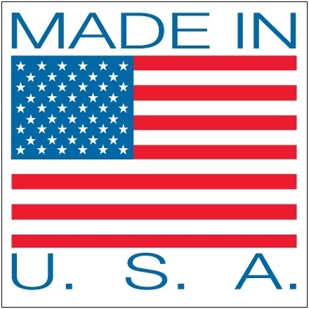 " Made In U.S.A." Labels, 4 x 4"