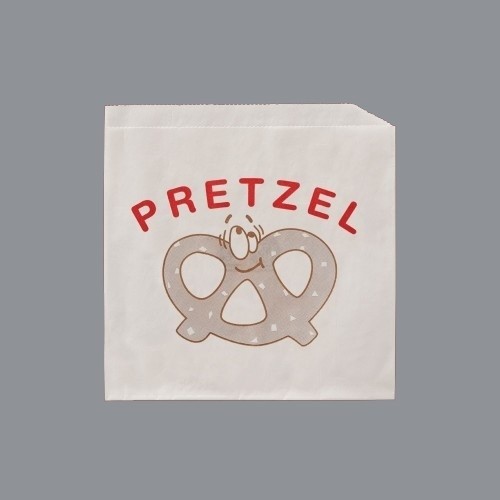 Printed Pretzel Bags, 6.75 x 7"