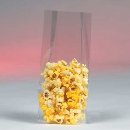 Gusseted Polypropylene Bags, 5 1/4 x 3 x 13", 1.5 Mil