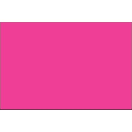 Fluorescent Pink Inventory Labels - 3 X 6"