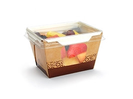 Small Grab and Go Food Containers, 3 1/2 x 4 1/4 x 2 4/5"