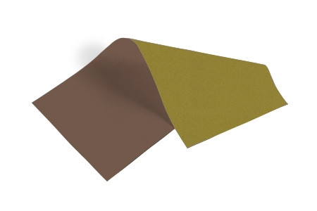 Chocolate/Gold Metallic Tissue Paper Sheets, 20 x 30"