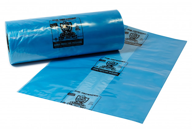 ARMOR DEFENDER™ Rust Preventative Gusseted Bags, 3 Mil, Blue, 23 x 15 x 30"
