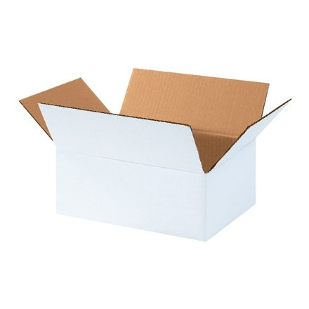Corrugated Boxes, 11 3/4 x 8 3/4 x 4 3/4", White