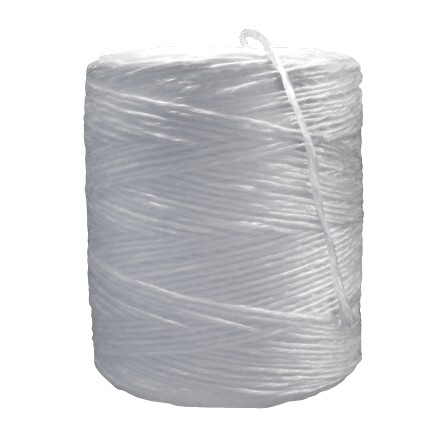Polypropylene Twine, White, 2-Ply, 490 lb Tensile Strength for US