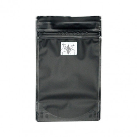 1/2 oz Child-Resistant Bags Child-Resistant Pouch, 5 x 8 3/23", Black