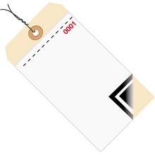 Pre-Wired Inventory Tags - 3-Part Carbon Style with Adhesive Strip (0000-0499), 6 1/4 x 3 1/8"