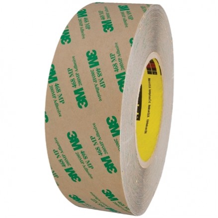 3M 468MP High Performance Adhesive Transfer Tape, 2" x 60 yds., 5 Mil Thick