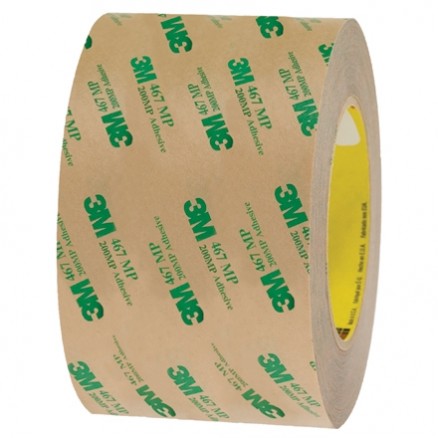 3M 467MP High Performance Adhesive Transfer Tape, 3" x 60 yds., 2 Mil Thick