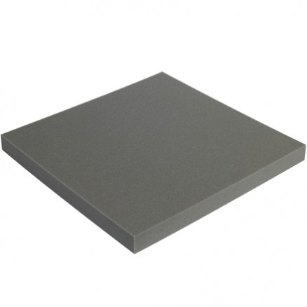 Charcoal Soft Foam Sheets - 1" Thick, 24 x 24"