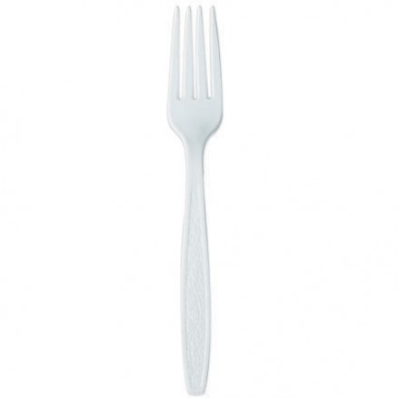 Plastic Forks, White