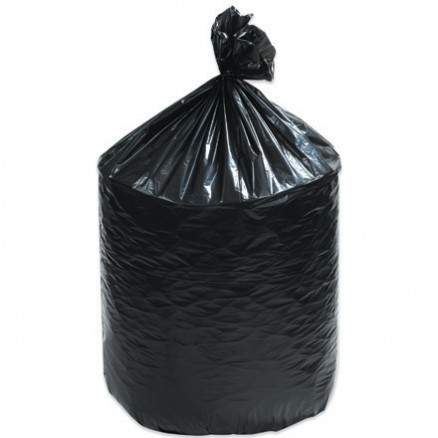 Trash Liners, 40 Gallon, 1.5 Mil, Black