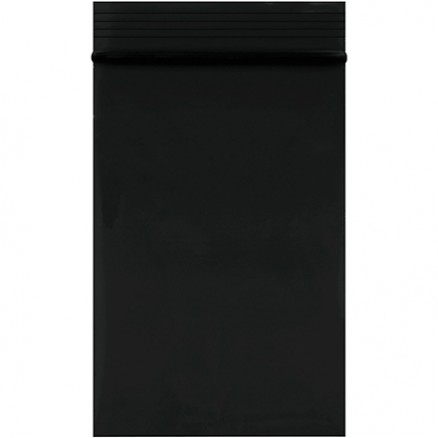 Reclosable Poly Bags, 2 x 3", 2 Mil, Black