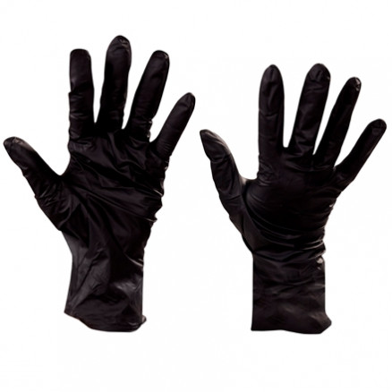 Black Nitrile Gloves - 6 Mil - Medium